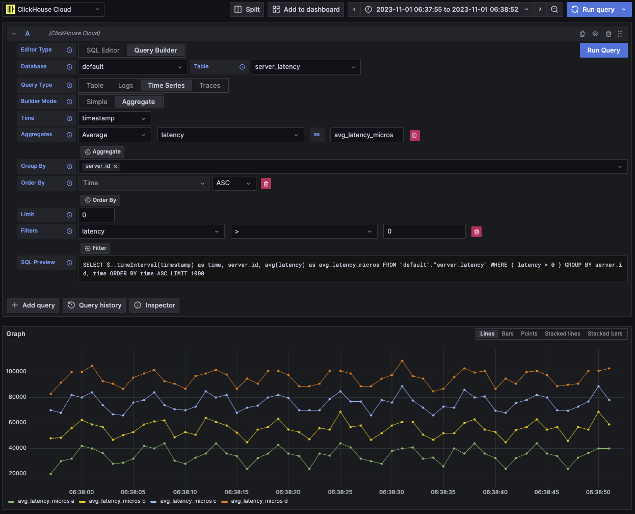 시계열 쿼리 예시
